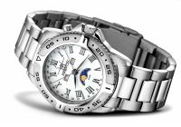 FIREFOX Edelstahl MONDPHASEUHR FFS01-501b wei�