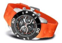 FIREFOX RUBBER THING Herrenuhr Edelstahl Chronograph FFS310-107 orange
