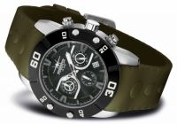 FIREFOX RUBBER THING Herrenuhr Edelstahl Chronograph FFS310-115 oliv gr�n - Aussteller!