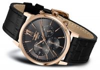 FIREFOX Aussteller Herrenuhr Chronograph Armbanduhr rosevergoldet FFS275-110 schwarz 5 ATM