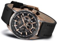 FIREFOX AUSSTELLER Herrenuhr Multifunktion Dual Time 10 ATM FFS295-110 rosevergoldet