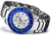 FIREFOX Stahl Chronograph FFS18-103 Blatt silber/blau