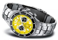 FIREFOX SILVER SURFER Chronograph Armbanduhr FFS13-108b sunraygelb