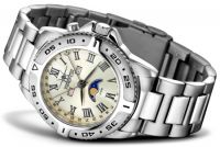 FIREFOX Edelstahl MONDPHASEUHR FFS01-509 lemongrass