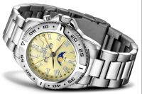 FIREFOX Edelstahl Herren MONDPHASENUHR FFS01-510 saturngold 10 ATM