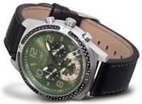 FIREFOX SKYDIVER Chronograph Edelstahl Carbon FFS20-115 olivgr�n
