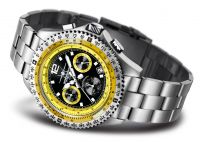 FIREFOX Herrenuhr FIGHTER Chronograph FFS05-108 schwarz/gelb 10 ATM