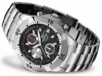 FIREFOX ERASER Edelstahl Chronograph FFS16-102 schwarz